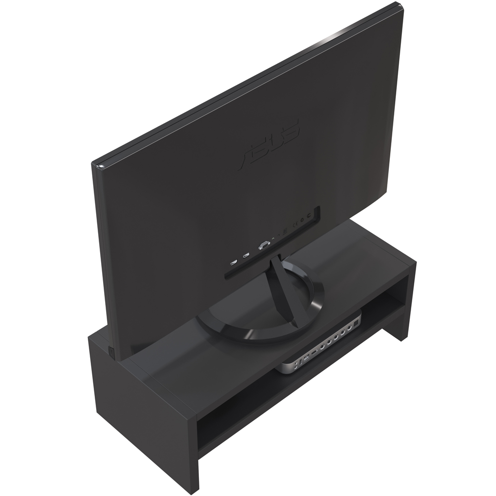 Kit 04 Suportes Para Monitor Stand Home Office Lap 63 cm L03 Preto - Lyam