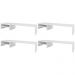 Kit 04 Suportes Para Monitor Stand Home Office Lap 90 cm L03 Branco - Lyam