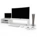 Kit 04 Suportes Para Monitor Stand Home Office Lap 90 cm L03 Branco - Lyam