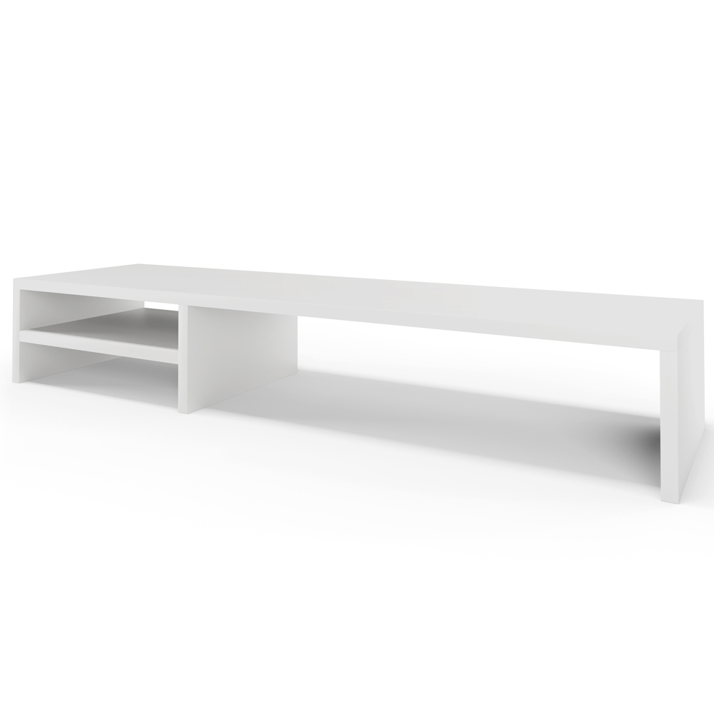 Kit 04 Suportes Para Monitor Stand Home Office Lap 90 cm L03 Branco - Lyam