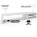 Kit 04 Suportes Para Monitor Stand Home Office Lap 90 cm L03 Branco - Lyam