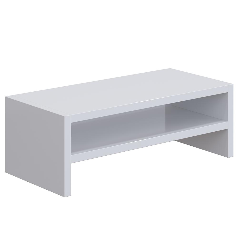 Kit 04 Suportes Stand Para Monitores Mesa Escritório Home Office Lap L03 Branco - Lyam Decor