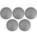 Kit 05 Assentos Redondo Banqueta Cadeira Estofados Poltronas H02 Corino Cinza 39 cm - Lyam Decor