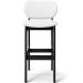 Kit 05 Banquetas Alta Para Cozinha Madeira Fixa Betta L02 Preto Facto  Branco - Lyam Decor