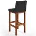 Kit 05 Banquetas Altas Para Cozinha Sala De Jantar Fixa Alya L02 Facto Preto - Lyam Decor