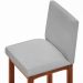 Kit 05 Banquetas Altas Para Cozinha Sala De Jantar Fixa Alya L02 Linho Cinza - Lyam Decor