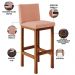 Kit 05 Banquetas Altas Para Cozinha Sala De Jantar Fixa Alya L02 Linho Rosê - Lyam Decor