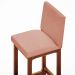 Kit 05 Banquetas Altas Para Cozinha Sala De Jantar Fixa Alya L02 Linho Rosê - Lyam Decor