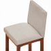 Kit 05 Banquetas Altas Para Cozinha Sala de Jantar Fixa Alya L02 Linho Bege - Lyam Decor