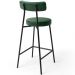 Kit 05 Banquetas Baixa Para Cozinha Sala De Jantar Bancada Milão L02 Facto Verde Musgo - Lyam Decor