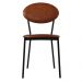 Kit 05 Cadeiras Estofada Para Sala de Jantar Azuri Preto C01 Courino Caramelo - Lyam Decor