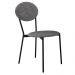 Kit 05 Cadeiras Estofada Para Sala de Jantar Azuri Preto C01 Linho Prata - Lyam Decor