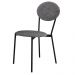Kit 05 Cadeiras Estofada Para Sala de Jantar Azuri Preto C01 Linho Prata - Lyam Decor