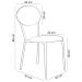 Kit 05 Cadeiras Estofada Para Sala de Jantar Azuri Preto C01 Veludo Marrom Sand - Lyam Decor