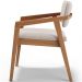 Kit 05 Cadeiras Para Sala de Jantar Estar Living Giorgia L02 Bouclê Creme - Lyam Decor