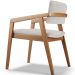 Kit 05 Cadeiras Para Sala de Jantar Estar Living Giorgia L02 Bouclê Cru - Lyam Decor