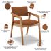 Kit 05 Cadeiras Para Sala de Jantar Estar Living Giorgia L02 Bouclê Terracota - Lyam Decor
