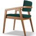 Kit 05 Cadeiras Para Sala de Jantar Estar Living Giorgia L02 Bouclê Verde - Lyam Decor