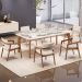 Kit 05 Cadeiras Para Sala de Jantar Estar Living Giorgia L02 Linho Cru - Lyam Decor