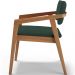 Kit 05 Cadeiras Para Sala de Jantar Estar Living Giorgia L02 Suede Verde Musgo - Lyam Decor