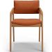 Kit 05 Cadeiras Para Sala de Jantar Estar Living Giorgia L02 Tecido Terracota - Lyam Decor