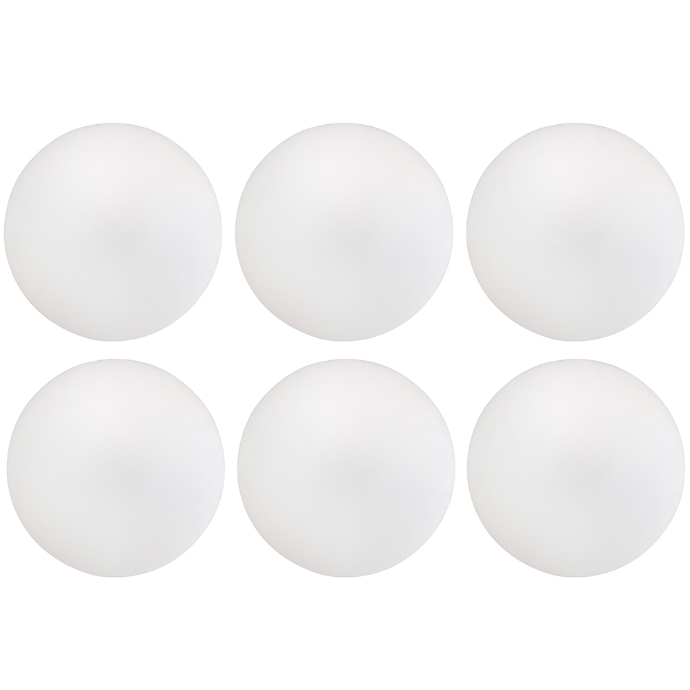 Kit 06 Assentos Redondo Banqueta Cadeira Estofados Poltronas H02 Corino Branco 30 cm - Lyam Decor