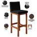 Kit 06 Banqueta Alta Para Cozinha Sala De Jantar Fixa Alya L02 Facto Preto Metalizado - Lyam Decor