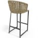 Kit 06 Banqueta Para Área Gourmet Cozinha Varanda Corda Náutica Porto D04 Bege - Lyam Decor