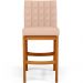 Kit 06 Banquetas Baixa Para Cozinha Bancada Bar Sala Jantar Fixa Mila L02 Linho Rosê - Lyam Decor