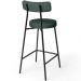 Kit 06 Banquetas Baixa Para Cozinha Sala De Jantar Bancada Milão L02 Linho Verde Musgo - Lyam Decor