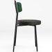 Kit 06 Cadeiras Decorativa Estofada Sala Jantar Barcelona L02 Facto Verde Musgo Linho Chumbo - Lyam