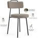 Kit 06 Cadeiras Decorativas Estofada Para Sala De Jantar Barcelona L02 Bouclê Bege - Lyam Decor