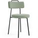 Kit 06 Cadeiras Decorativas Estofada Para Sala De Jantar Barcelona L02 Bouclê Oliva - Lyam Decor