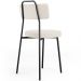 Kit 06 Cadeiras Decorativas Estofada Para Sala De Jantar Barcelona L02 Linho Cru - Lyam Decor