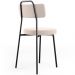 Kit 06 Cadeiras Decorativas Estofada Para Sala De Jantar Barcelona L02 Suede Bege - Lyam Decor