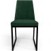 Kit 06 Cadeiras Decorativas Estofada Para Sala de Jantar Dafne L02 Facto Verde Musgo - Lyam Decor