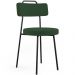 Kit 06 Cadeiras Decorativas Estofada Sala De Jantar Barcelona L02 Suede Verde Musgo - Lyam Decor