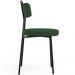 Kit 06 Cadeiras Decorativas Estofada Sala De Jantar Barcelona L02 Suede Verde Musgo - Lyam Decor