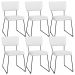 Kit 06 Cadeiras Decorativas Para Sala De Jantar Allana L02 Facto Branco - Lyam Decor