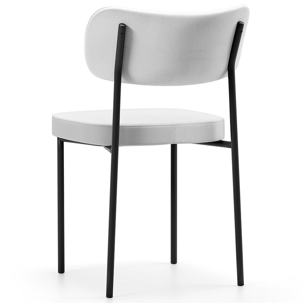 Kit 06 Cadeiras Decorativas Para Sala De Jantar Melina L02 Facto Branco - Lyam Decor