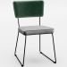 Kit 06 Cadeiras Decorativas Sala Jantar Allana L02 Facto Verde Musgo Linho Cinza - Lyam Decor