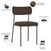 Kit 06 Cadeiras Estofadas Para Sala De Jantar Melina L02 Suede Marrom - Lyam Decor