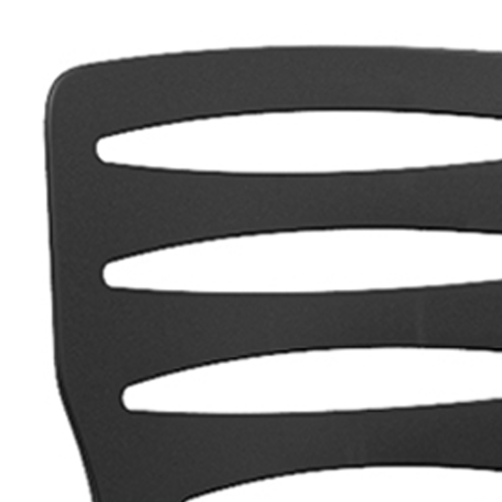 Kit 06 Cadeiras Para Cozinha Área Gourmet Jardim Empilhável Larsen P03 Preto - Lyam Decor