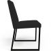 Kit 06 Cadeiras Para Sala De Jantar Base Aço Industrial Preto Dafne L02 Suede Preto - Lyam Decor