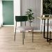 Kit 06 Cadeiras Para Sala De Jantar Melina L02 Facto Verde Musgo Linho Bege - Lyam Decor
