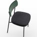Kit 06 Cadeiras Para Sala De Jantar Melina L02 Facto Verde Musgo Linho Chumbo - Lyam Decor