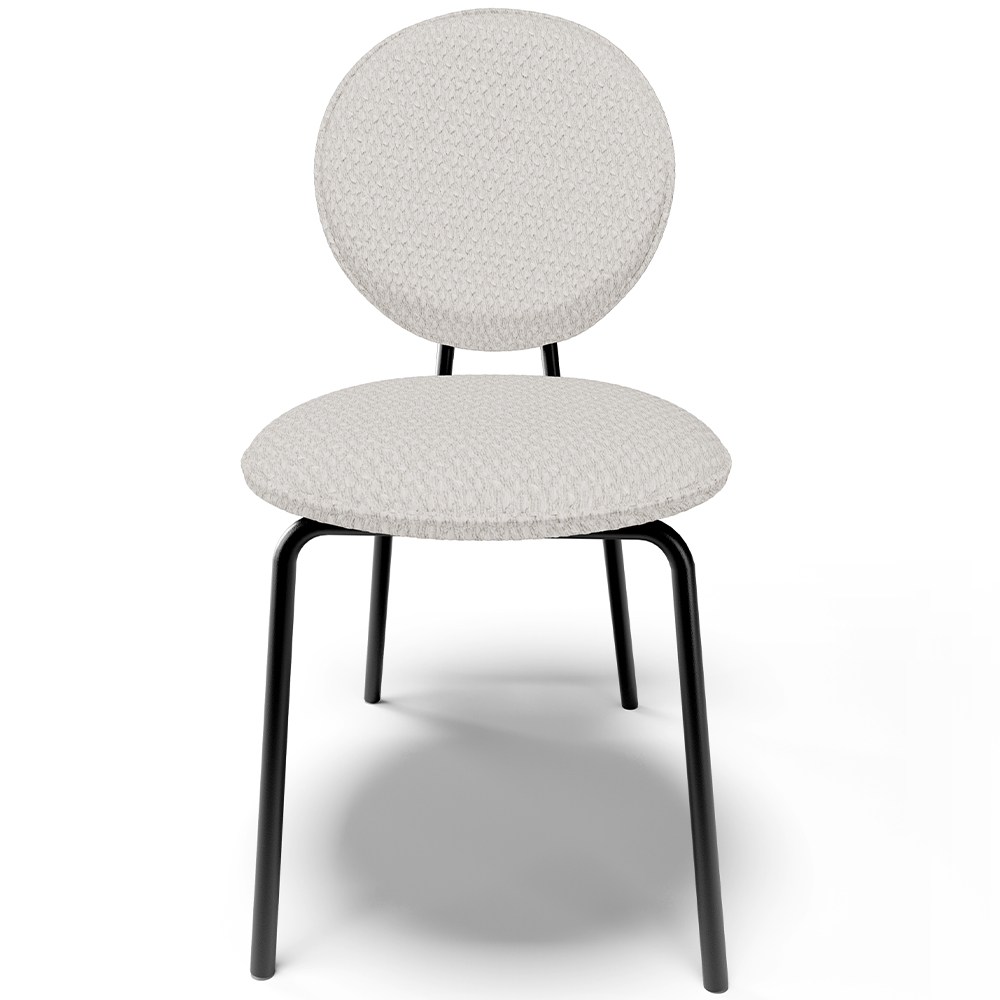 Kit 06 Cadeiras Para Sala de Jantar Cozinha Évora L02 Bouclê Cru - Lyam