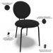 Kit 06 Cadeiras Para Sala de Jantar Cozinha Évora L02 Bouclê Preto - Lyam