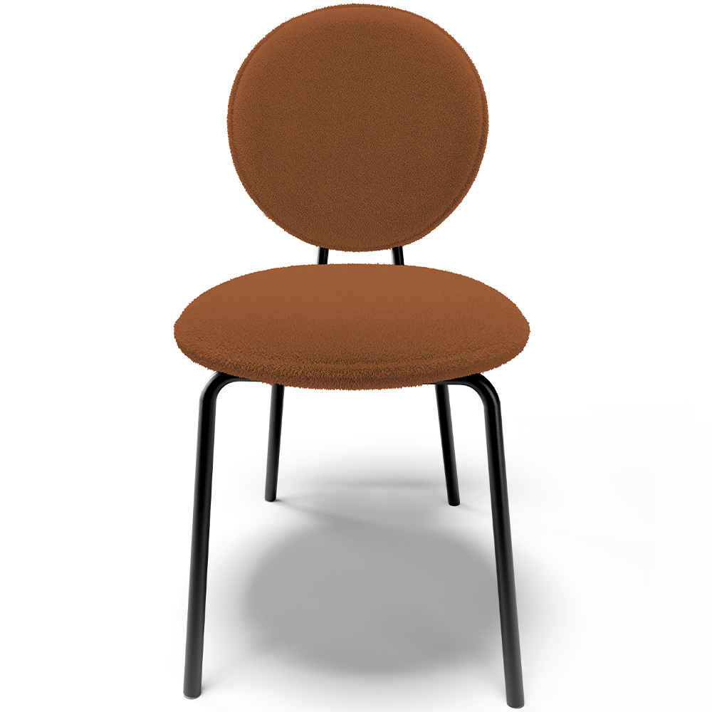 Kit 06 Cadeiras Para Sala de Jantar Cozinha Évora L02 Bouclê Terracota - Lyam