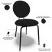 Kit 06 Cadeiras Para Sala de Jantar Cozinha Évora L02 Suede Preto - Lyam